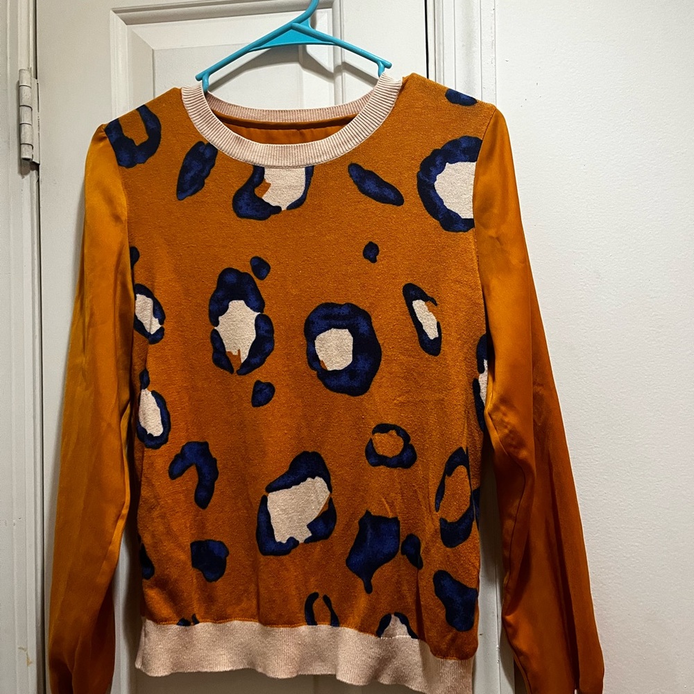3.1 Phillip Lim 20th Anniversary Collection Orange Brick & Black Sweater - Picture 8 of 12